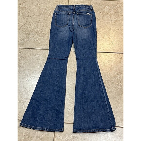 Ella Moss High Rise Flare Jeans Size 24 Blue Wash Classic Stretch‎ Denim - Picture 2 of 3
